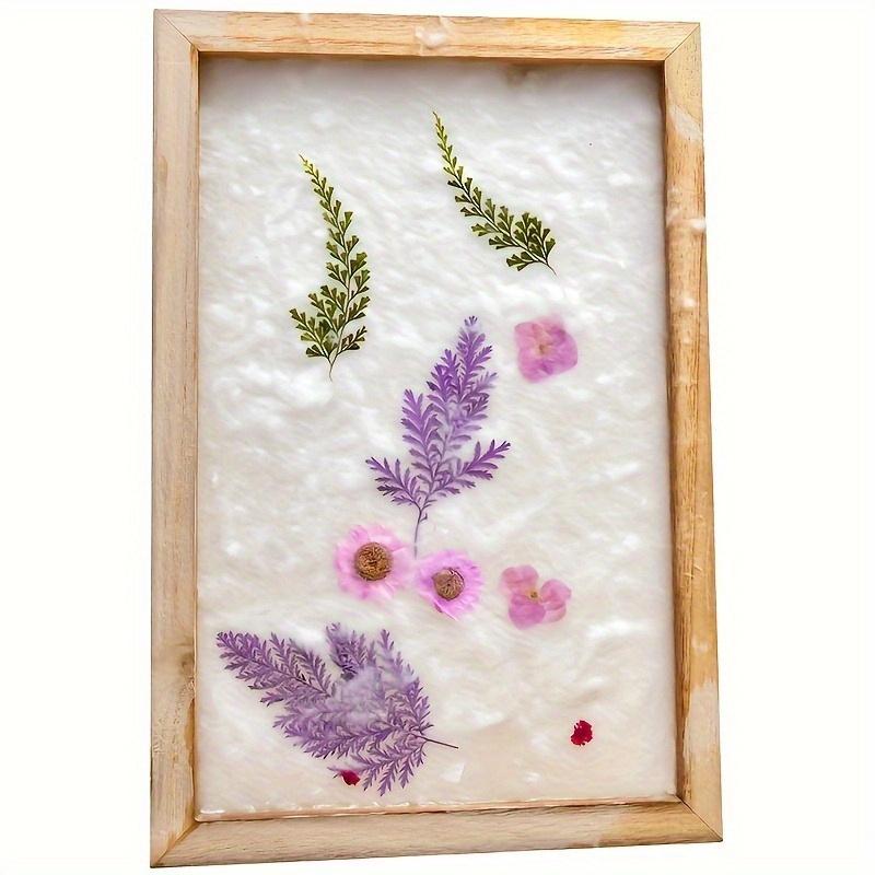 1pc Natural Wooden Frame for DIY Paper Making & Screen Printing – Handcrafted Tool for Artistic Crafts, Dried Flower Projects,Paper Craft Supplies