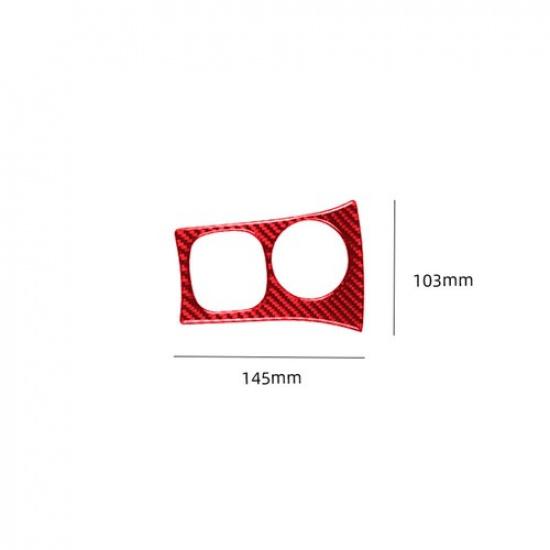 Red Carbon Fiber Ignition Switch Cover Trim For Chevrolet Corvette C5 1998-2004