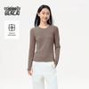 Benlai Women's Antibacterial Slim Fit Crew Neck Long Sleeve T-Shirt