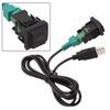 DC12V Car USB Adapter Audio USB Cable Switch Black For Golf- And Other Models Direct Installation Car Accessories