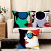 Pop style modern girlcreativity, fashion Cushion Cover Anti-dustmite Pillowcase Invisible zipper silky short plush Sofa cushion