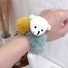 Plush Bear Hair Ropes Furry Ball Hair Scrunchies Cute Cartoon Hair Bands Durable Cute Lovely Elastic Hair Bands
