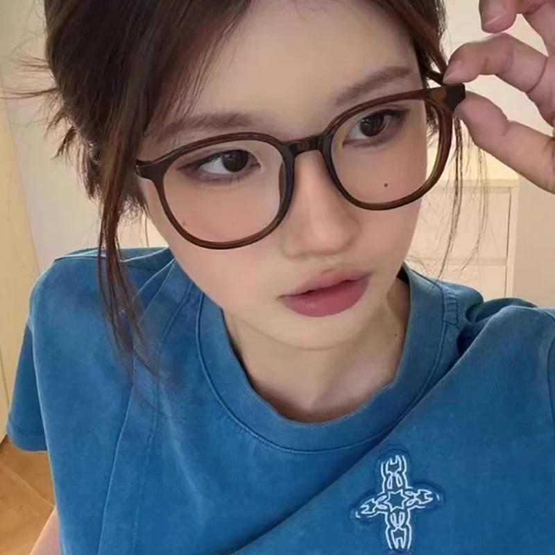 Transparente Computerbrillenfassung Damen Herren Blaulichtfilter Runde Brille Blockierende Brille Quadratische Optische Brille Brille