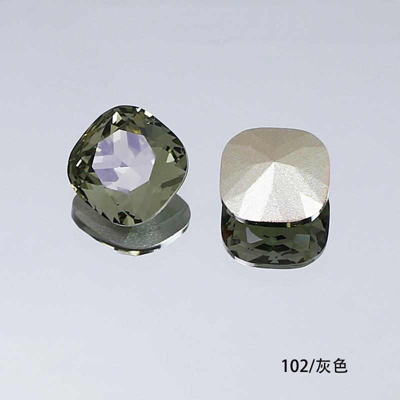 10Pcs Crystal K9 Glass Drill Tip Bottom Drill Fat Square Special-Shaped Nail Drill Clothing Accessories