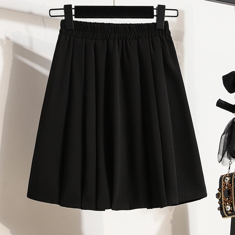 DIMANAF 2026 Summer New Plus Size Women Waist Elastic Shorts Skirts Casual Loose Fashion Lady Bottoms Pleated Skirt