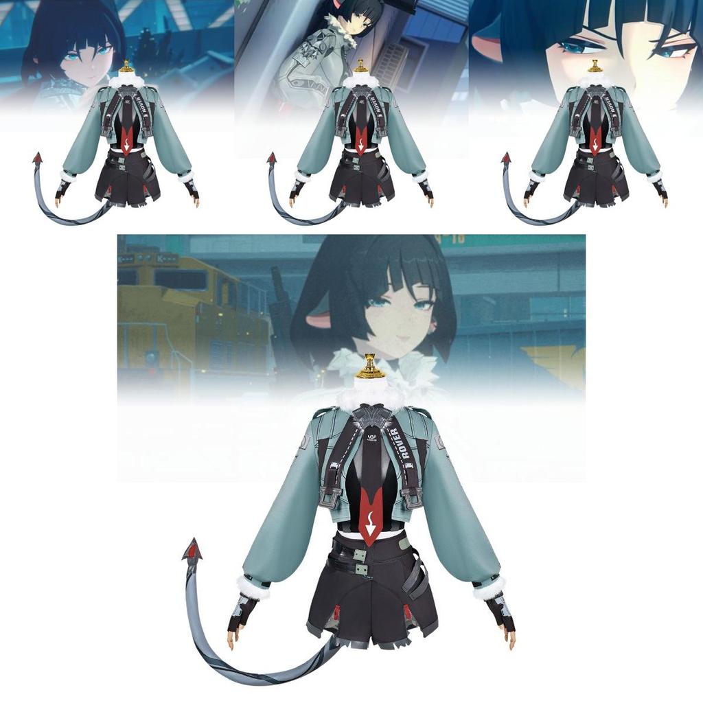 Cute And Refreshing Simplified Du Cosplay Costume Full Set For Game Character Role Play Summer 2024