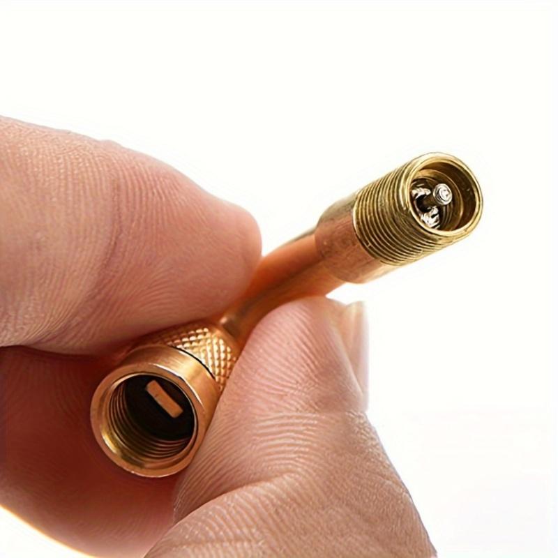 Bicycle Motorcycle Valve Metal Inflation Extension Tube 45 ° Elbow Inflation Valve Extension Rod