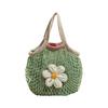 Cotton Knit Tote Bag For Travel And Casual Use With Large Capacity For Women