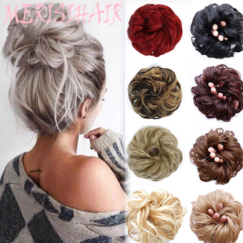 MISS WIG Γυναικεία Μόδα Σγουρά Ακατάστατο Σινιόν Κότσος Μαλλιών Αξεσουάρ Μαλλιών Ελαστική Συνθετική Ίνα Κομμωτήριο Σινιόν για γαμήλιο πάρτι καθημερινής χρήσης