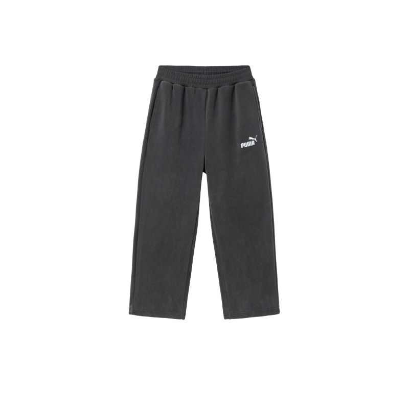 Kids PUMA Knitted Sweatpants CLASSIC Collection, Comfortable And Versatile Loose Fit Thickened Fleece Lined Thermal 353425108201-20101 110