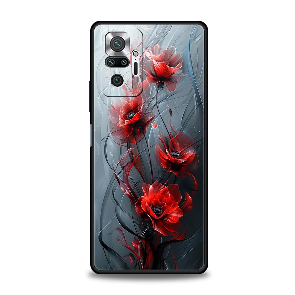 Cherry Blossoms Phone Case Cover for Redmi 13C 10C Note 13 12 10 11 Pro Plus 7 8T K40 K50 Gaming Pro Plus 5G Soft Shell Capa Bag