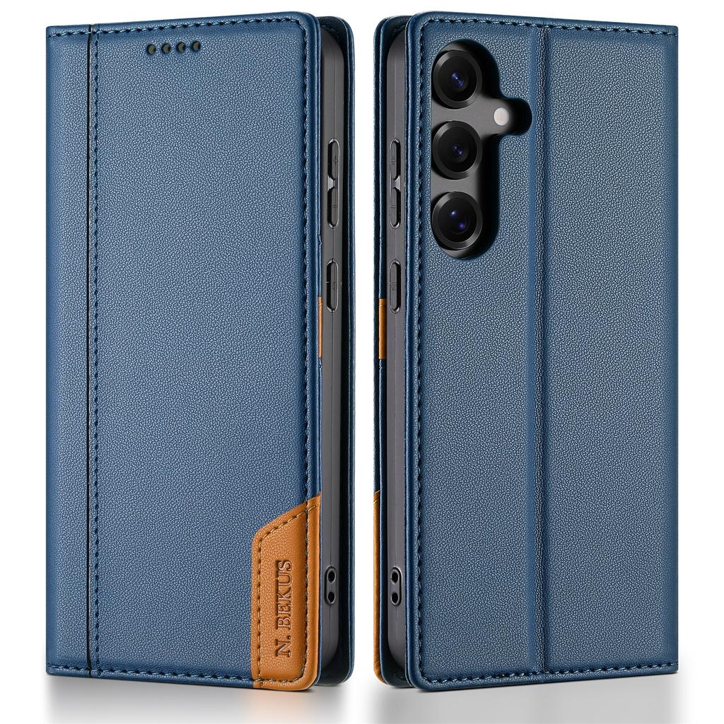 Strong Magnetic Card Holder Wallet Leather Case For Samsung Galaxy A06 A16 A26 A36 A56 A17 S25 Ultra S24 Plus S23 S22 RFID Cover