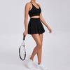 Sports Suit Women's Fashion Outdoor Bra Skirt Running Workout Outfit Suit Yoga Nude Feel Tennis Suit Two-piece Set Women