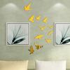 11Pcs/Set Wall Sticker Wide Application Convenient Acrylic Bird Vivid 3D Wall Decorative Sticker for Home