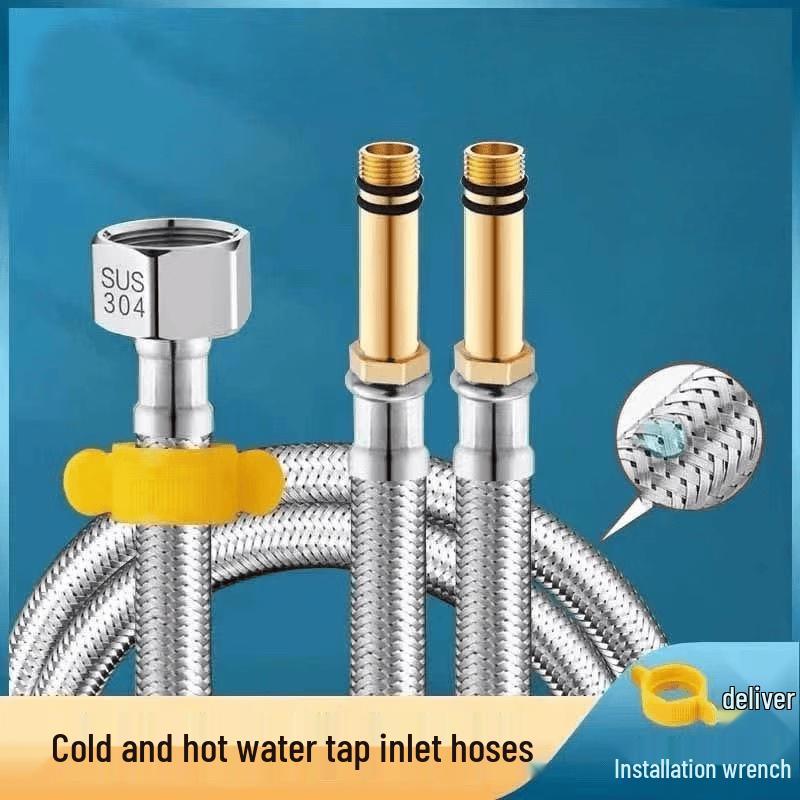 YouShu Steel Braided Water Heater Inlet Hose