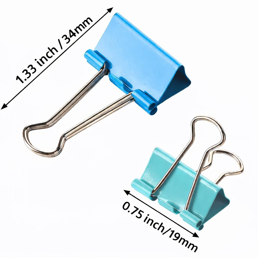 120pcs Binder Clips 0.75 Inch/2Cm, 120 Pack-Color Choices, Durable Hold for Papers & Home/Office Arrangement