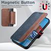 Capa de Couro Magnética Flip para iPhone 17 Pro Max/Samsung S25U com Carregamento Sem Fio