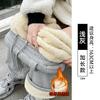 Light Gray Sweatpants Women's Autumn and Winter New High-waisted Small Loose Casual Narrow Version Straight-leg Pants Fleece Sweatpants