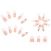 Artificial Nails Long Ballet Nails Wearable Nail Stickers Box Set of 24 Pieces Diamond Style Removable