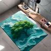 Nature tranquility surreal artistic scene carpet Yoga living room room decor children's crawling mat doormat area rug