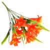 Lily Konstgjorda Blommor Inomhus Utomhus för Dekoration UV-beständig Icke-bleknande Plastväxter för Trädgård Veranda Sovrum Kontor Bord
