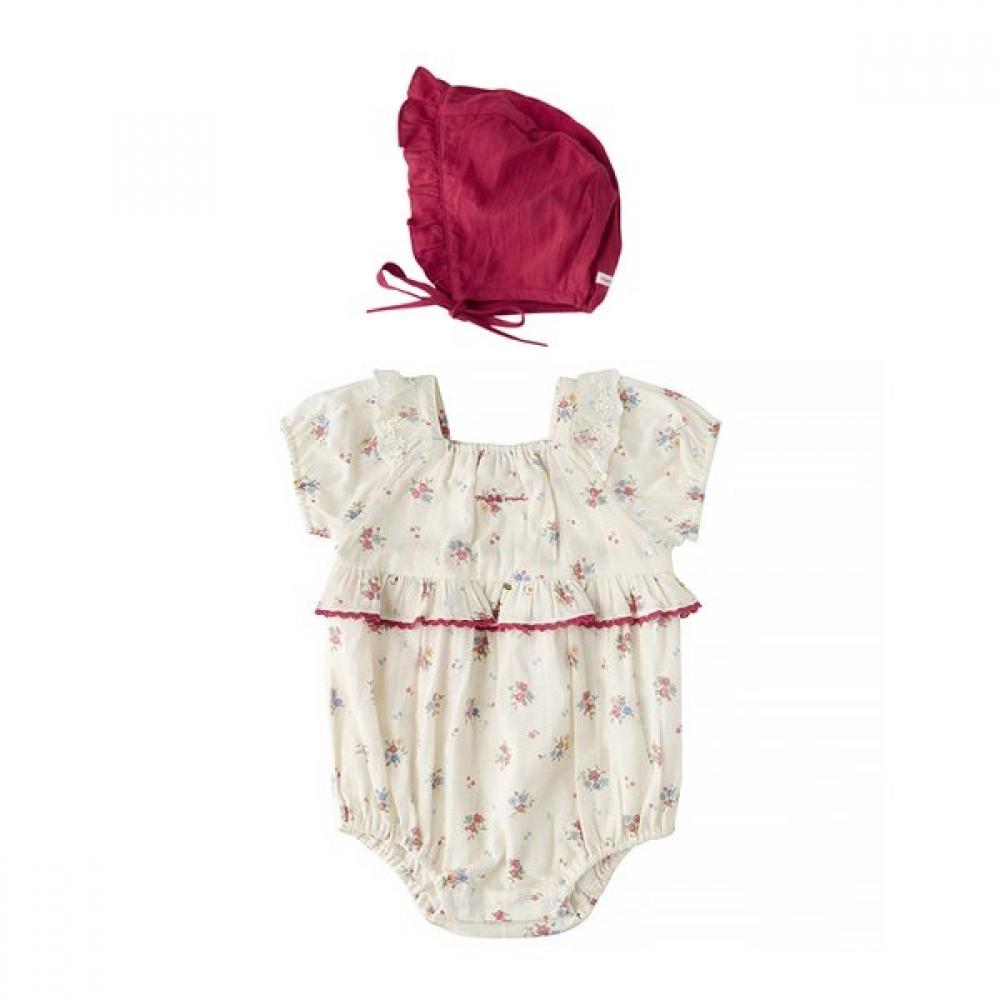 

Mink Mui Red Bouquet Flower Set Bodysuit 36313 604 03 RD/24 months (90)