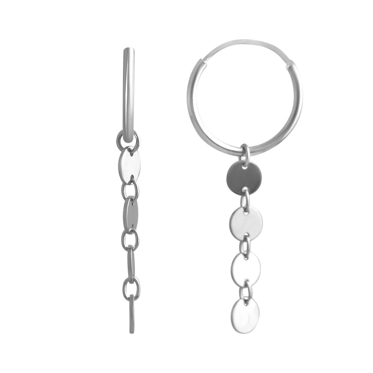 

Срібні сережки-підвіски (2134305)