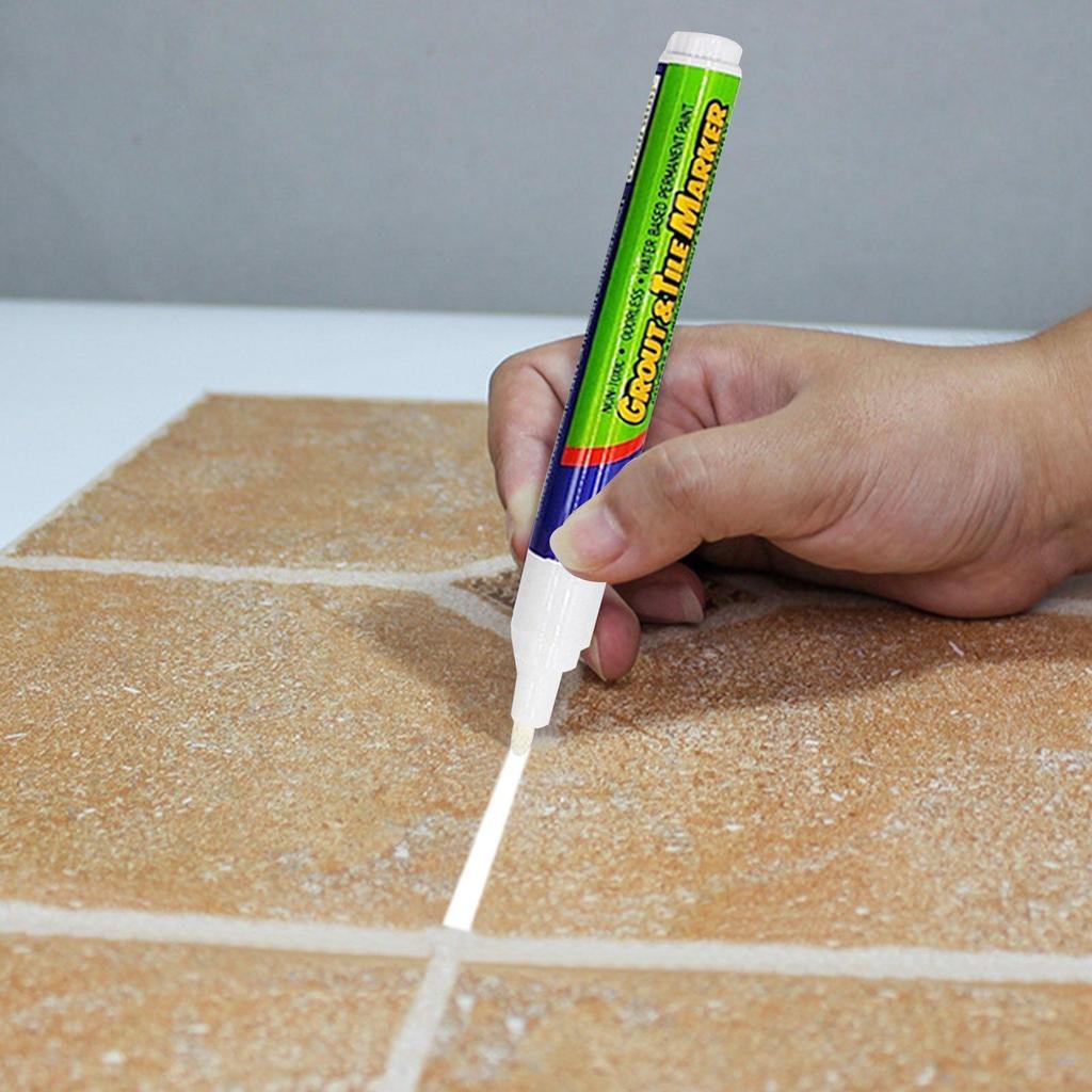 1Pc Tile Gap Pen Wall Grout Restorer Pen Repair Marker Grout Filler Pen For Restoring Tile Wall Floor Bathroom Kitchen LXY