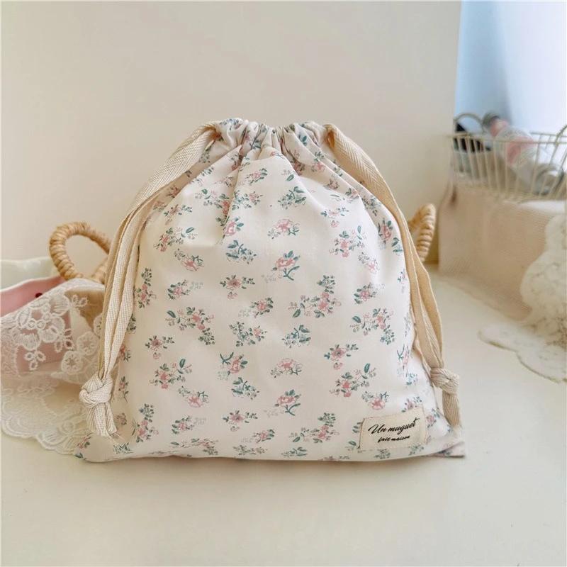2025 New Embroidery Bow Drawstring Bag, Multi-purpose Storage Box, Portable Travel and Home Dust Bag, Mom and Diaper Bag YUZI
