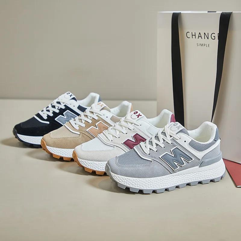 Fashion 2025 Women Spring and Autumn New Korean Style All-match Casual Sports Shoes Young Student Thick Sole Sneakers Running Shoes