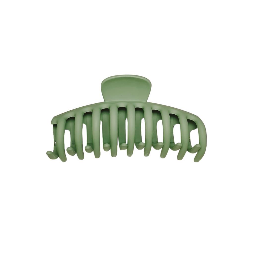 Большая заколка для волос для душа Матовая Нескользящая Пластиковая Заколка-краб Заколка для волос Головной убор для Удержания Фиксации зелёный