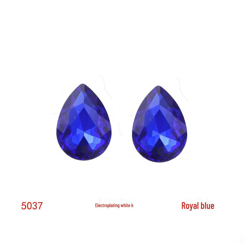 Colored Glass Teardrop Pointed Rhinestones for Shoes, Bags, Nail Art & DIY Accessories