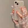 Sweet Pink Bowknot Star Heart Pendant Beaded Phone Charm Strap For iPhone Strap Lanyard Girl Woman Keychain Hanging Cord Rope