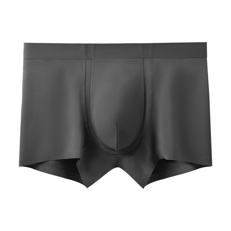 

Чоловічі дихаючі антибактеріальні сітчасті труси-боксери з модальним шовком та індивідуальним поясом 3X Large