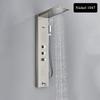 Grifo de Ducha de Lluvia con Pantalla Digital para Baño SPA Masajeador Jets Panel de Ducha Negro con Alcachofa Manual Bidet Aspersor Grifo