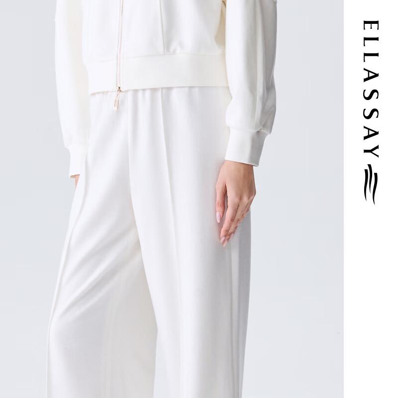 ELLASSAY Women's Wool Blend Straight-Leg Casual Pants