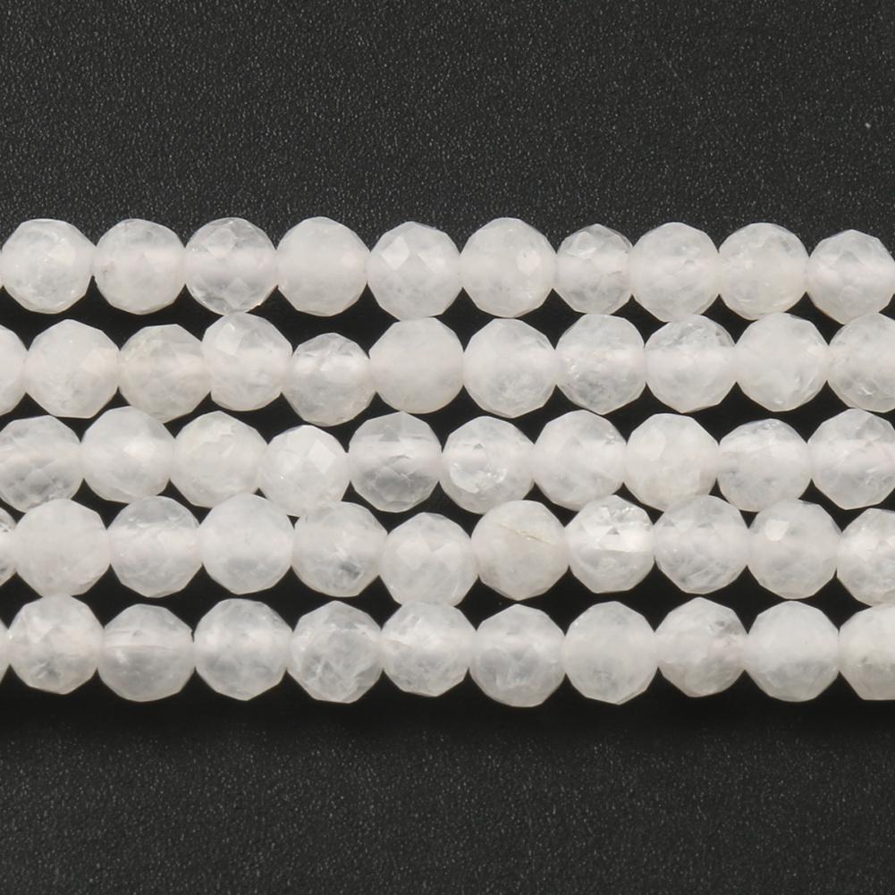 2 3 4mm Natural Faceted Citrine Opal Jade Onyx Gem Stone Beads Round Mineral Beads For Jewelry Making DIY Bracelet Accessories