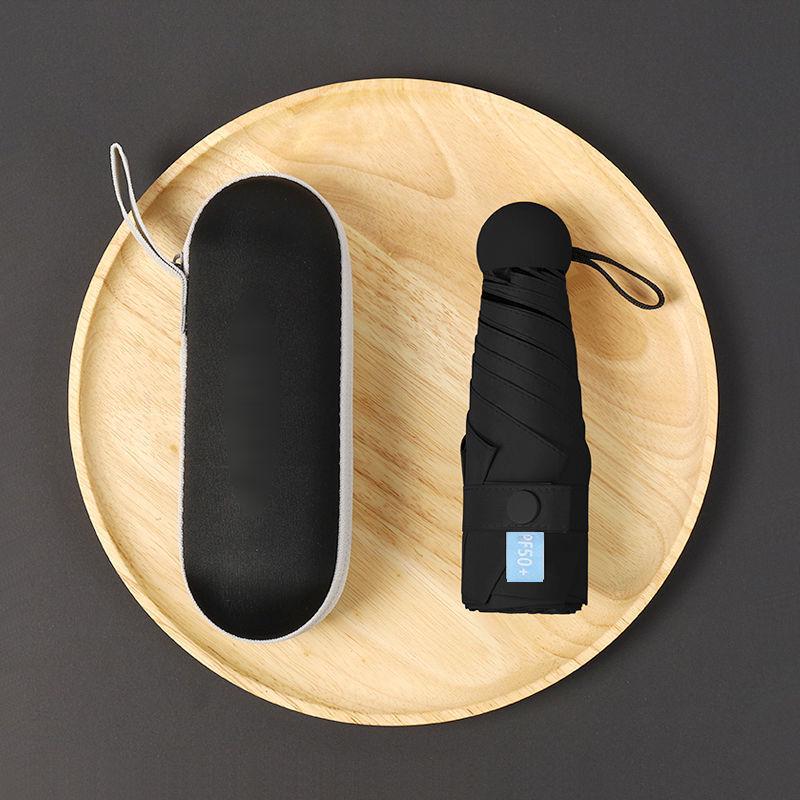 Parasol Capsule Sun Umbrella: 50% Off Mini UV Protection for Women, Dual-Purpose for Sun and Rain.