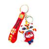 Colorful Cartoon Lion Dance Snake Keychain Adorable Silicone Keychain Gifts For All Occasions