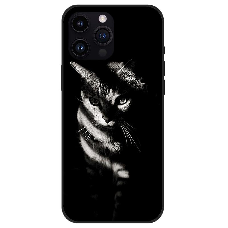 Cases For Apple iPhone15/15Pro/15Plus/15Max Unique Design Soft Silicone black Anti Drop Phone Cover For iPhone 15 Pro max