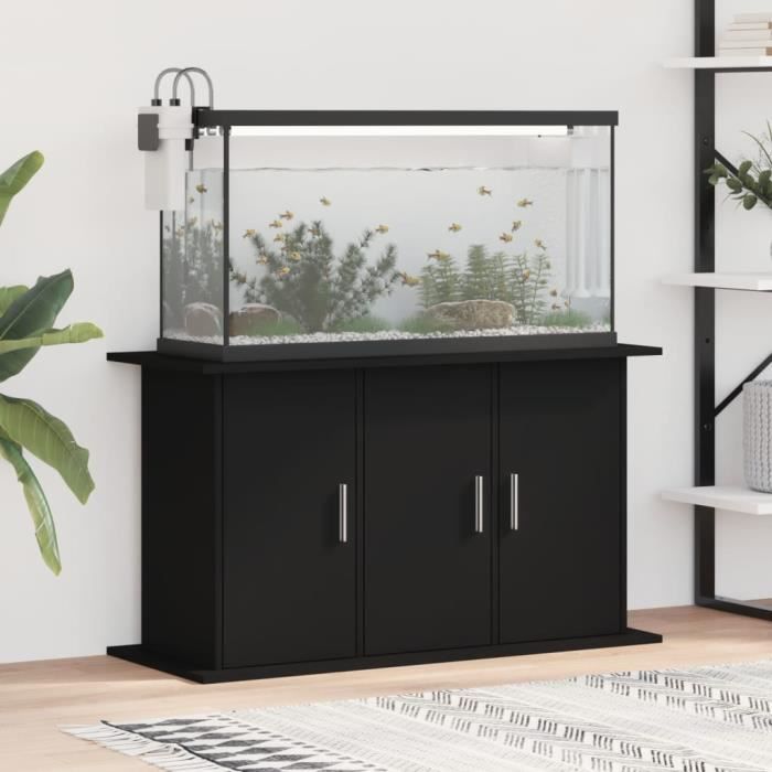 VidaXL Support pour aquarium noir 101x41x58 cm bois d'ingénierie 833632