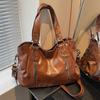 Modische Leder-Schultertasche für Damen Mehrfachteilige Quadratische Tasche Retro Umhängetasche Perfekt zum Einkaufen für den Alltag und Wochenendausflüge