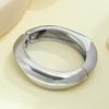 European and American Exaggerated Bracelet Heavy Industry Design Sense Metal Smooth Surface Bracelet Geometric Personality Wide Bracelet Jewelry