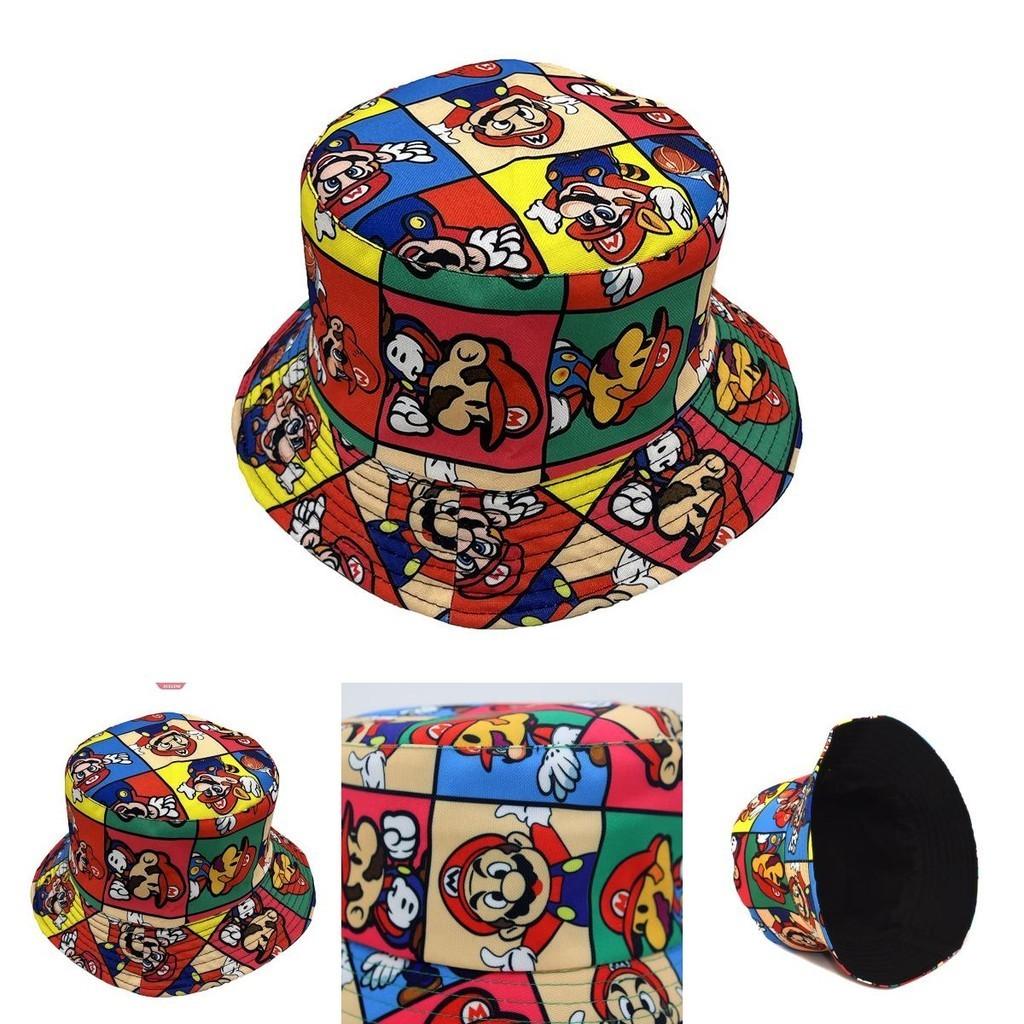 Super Mario Print Fisherman Hat For Men And Women Durable And Stylish Basin Hat