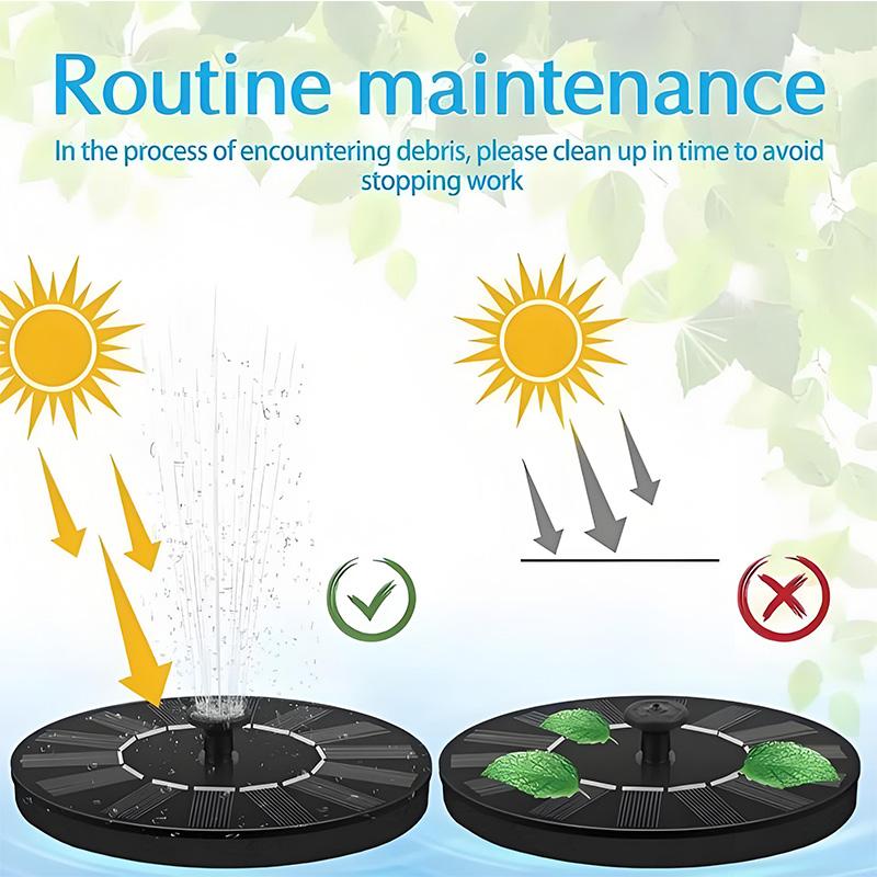 Solar Water Fountain Pool Pond Waterfall Fountain Garden Supplies Decoration Outdoor New Mini Solar Powered Fountain Bird Baths