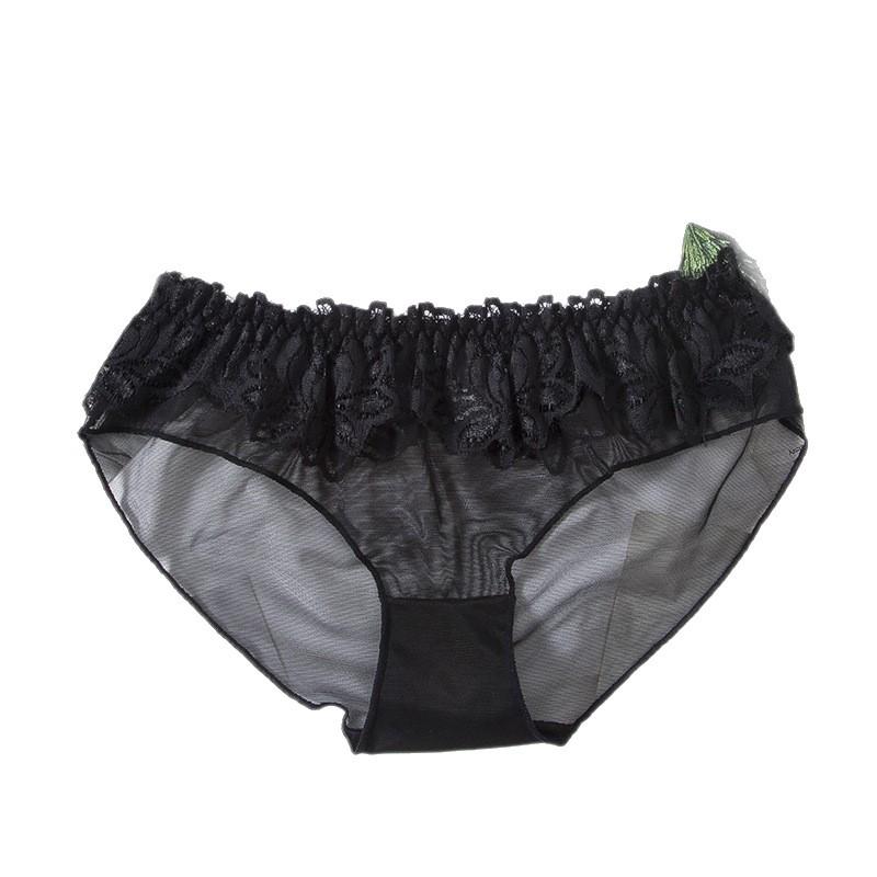 Women's Low-Waist Lace Hip-Lifting Panties with Pure Cotton Crotch