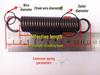 In-Stock Hook Extension Spring: 2.0mm Wire, 16mm Outer Diameter, 40-500mm Length Options