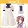 Boeiende Anime When They Cry Hou Ryugu Rena Cosplay Kostuum Jurk En Pruik Set