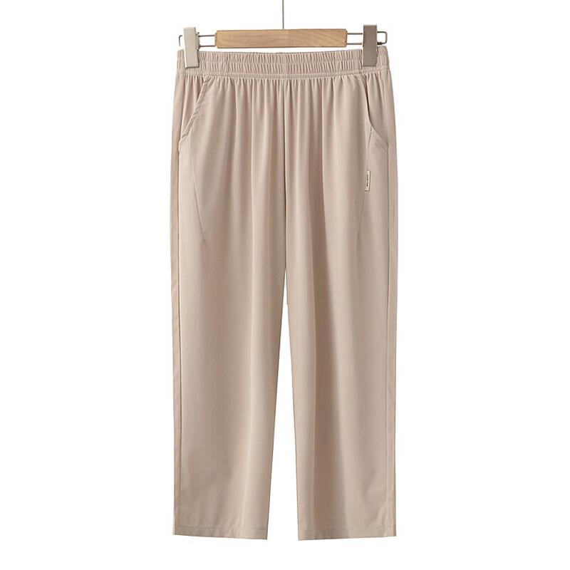 Elderly Women's High-Waist Summer Casual Pants