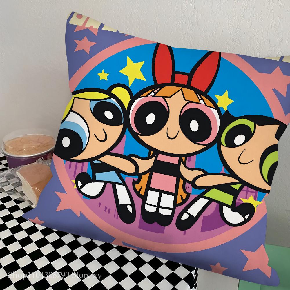 1Pc Classic Cartoon T-The Powerpuff Girls Pillow Bedroom Sofa Leisure Comfort Cushion Car Living Room Home Decoration